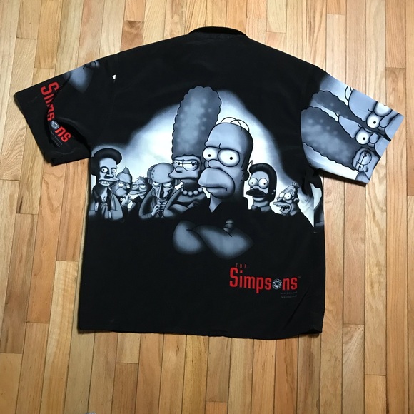 2001 The Simpsons / Sopranos Hawaiian Shirt XL - Picture 5 of 5